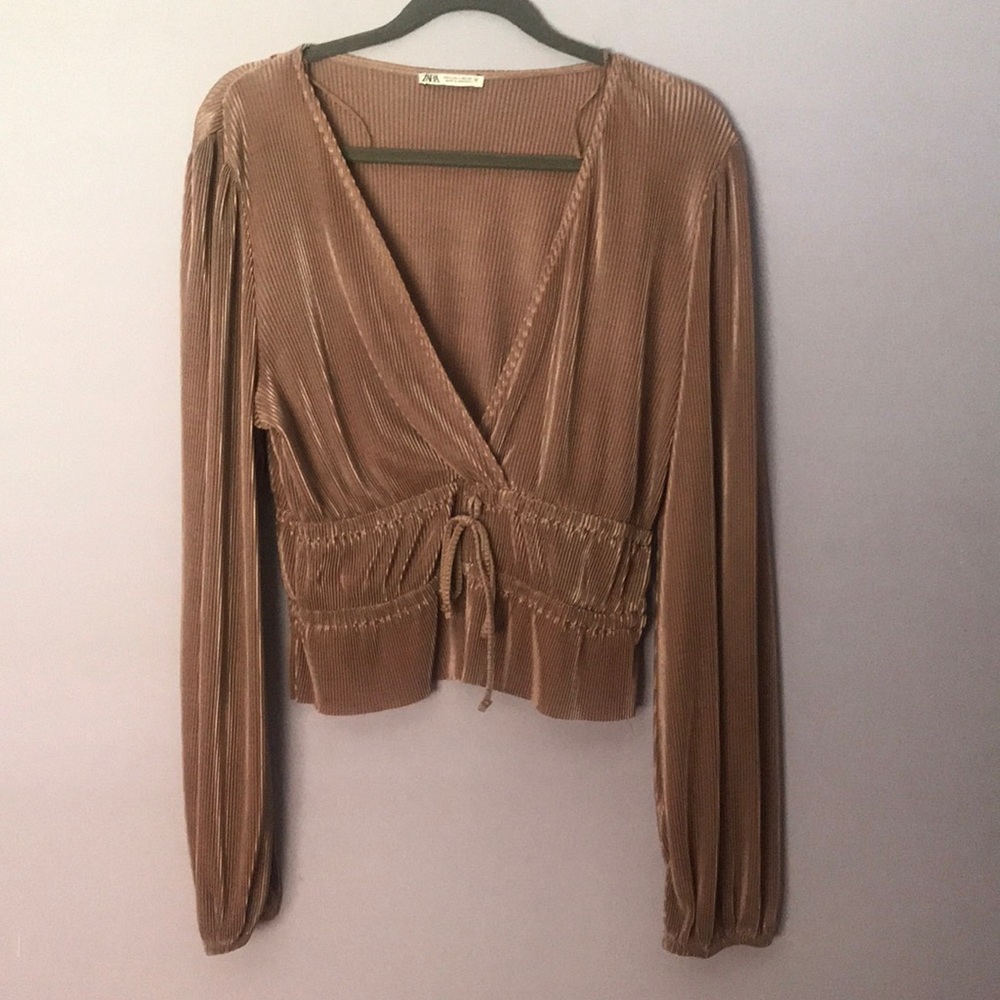 Blush pink Zara top